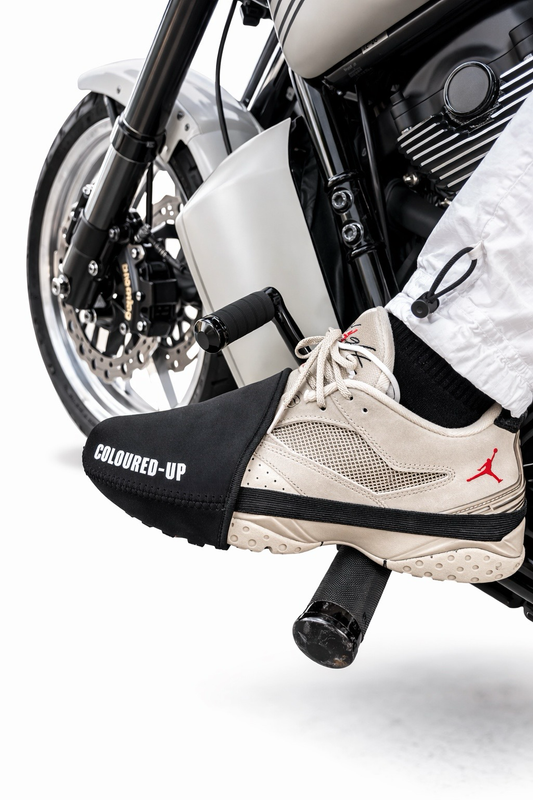 Sock style shoe protector - Logo