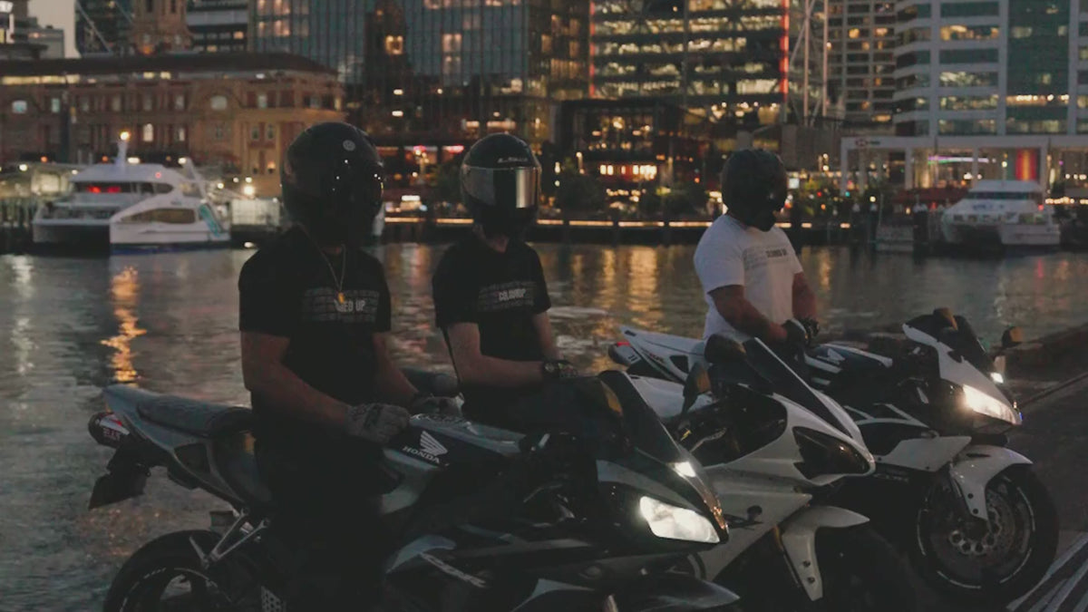Load video: Coloured Up - T-shirts | Motorbike riders